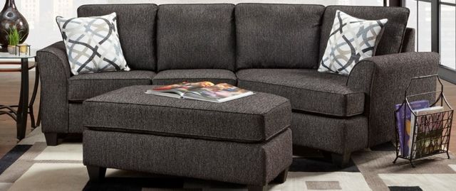 American Wholesale Furniture Tuxedo Charcoal Cocktail Ottoman-1