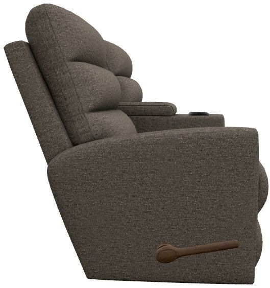 La-Z-Boy® Liam Mocha Manual Wall Reclining Loveseat with Console-3