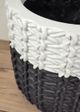 Le Present White and Black 19" Basket Planter-3