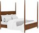 Riverside Furniture Elsie Classic Walnut King Poster Bed-2