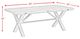 Elements International Callista 5-Piece Beach Rectangular Dining Set-2