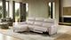 Furniture of America® Theola Off-White Power Reclining Sectional with Left Chaise-1