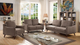 Furniture of America® Maxime Light Brown Loveseat-1