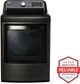 LG 7.3 Cu. Ft. Black Stainless Steel Front Load Gas Dryer-1