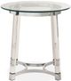 Elements International Lucinda 2-Piece Glass Top Occasional Table Set-4