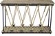 A & B Home Brown Console Table with Black Frame -3