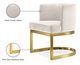 Meridian Furniture Gianna Cream/Gold Velvet Dining Chair-4