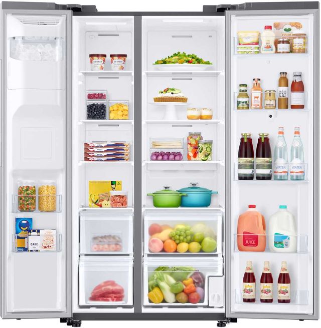 Samsung 36 in. 21.5 Cu. Ft. Stainless Steel Counter Depth Side-by-Side Refrigerator-3