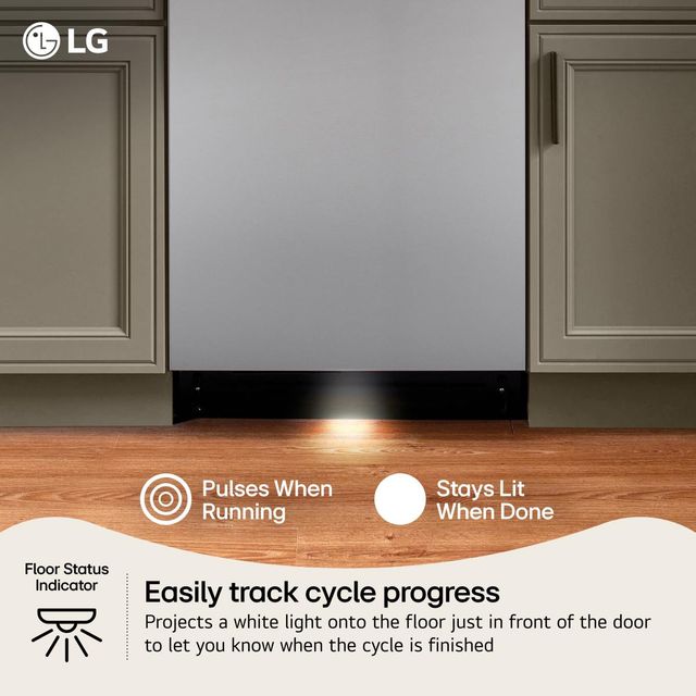 LG 24" PrintProof® Stainless Steel Top Control Built-In Dishwasher with 1-Hour Wash and Dry, QuadWash® Pro, and Dynamic Heat Dry™ with AutoVent Dry™-4
