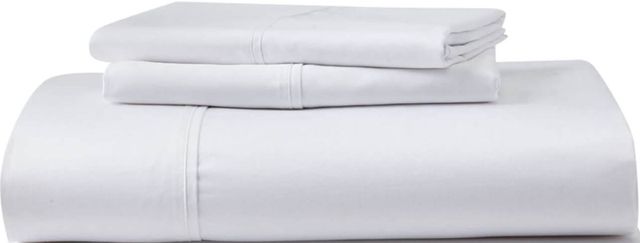 GhostBed® GhostSheets Premium Supima Cotton and Tencel Luxury Soft White Twin Sheet Set-0