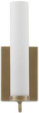 Currey & Company Bagno Brindisi Antique Brass/Opaque Wall Sconce-2