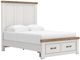 Signature Design by Ashley® Savonport Brown/White Queen Panel Bed with Storage-0