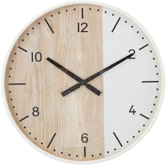 Deco Marche Brown Two-Toned Wall Clock-0