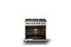 Viking® 5 Series 36" Pure White Pro Style Dual Fuel (LP) Range with Polished Chrome Trim-1