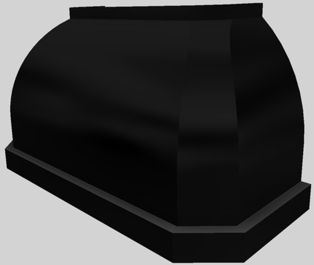 Vent-A-Hood® Designer Series 54" Black Wall Mounted Range Hood-1