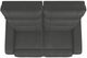 La-Z-Boy® Baron Blue Grey Leather Power Wall Reclining Loveseat with Headrest-5
