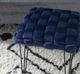 Powell® Neva Navy Square Ottoman Stool-4