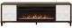 Martin Furniture Stellar Dark Brown/White 81" Fireplace TV Stand-1