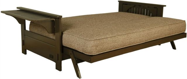 Kodiak Furniture Jozie Graystone/Natural Beauty Taupestone Full Futon Frame with Mattress-1