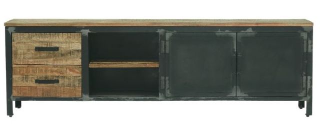 Jaipur Furniture induse Black/Brown Large TV Cabinet-0
