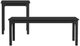 Elements International Garcia 2-Piece Black Occasional Table Set-0