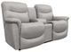 La-Z-Boy® James Powder Power Reclining Loveseat with Headrest and Console-0