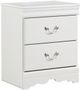 Signature Design by Ashley® Anarasia 5-Piece White Twin Sleigh Bed Set-5