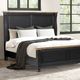 Furniture of America® Neue Mills 4-Piece Farmhouse Black/Rustic Oak Queen Bedroom Set-1