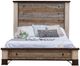 International Furniture Direct Antique Brown California King Panel Bed-2
