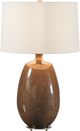 Uttermost® Vinson Glossy Brown Table Lamp-4