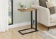 Monarch Specialties Inc. Mango Wood-Look C-Shaped Accent Table with Shelf-1