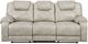 Homelegance® Gainesville Pewter Double Manual Reclining Sofa-2