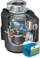 InSinkErator® Evolution Septic Assist® 0.75 HP Continuous Feed Black Enamel Gray Garbage Disposal-4