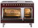 Ilve® Nostalgie II Series 48" Burgundy Pro Style Dual Fuel Range-2