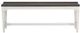 Liberty Furniture Allyson Park Charcoal/Wire Brushed White Wood Seat Bench-0