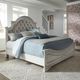 Liberty Magnolia Manor Antique White King Upholstered Bed-2