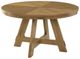 Coaster® Denvers 5-Piece Beige/Brown Oak Round Dining Set-1