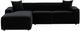 TOV Furniture Olafur 2-Piece Black Left-Arm Facing Sectional and Chaise-4