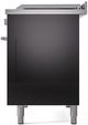 Ilve® Professional Plus II 48" Glossy Black Pro Style Dual Fuel Range-4
