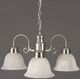 YHD Manzanita Satin Nickel/White 3-Light Chandelier-2