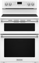 KitchenAid® 30" White Freestanding Electric Range-0