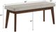 Crown Mark Salerno Beige/Brown Dining Bench-2