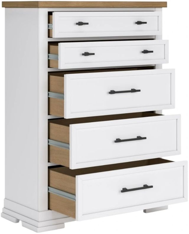 Benchcraft® Ashbryn Natural/White Chest-2