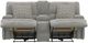 Catnapper® Renaldo Stone Power Lay Flat Console Loveseat-4