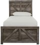Signature Design by Ashley® Wynnlow Gray Youth Twin Crossbuck Panel Bed-1