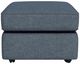 Flexsteel® Vail Blue Dusk Cocktail Ottoman-2