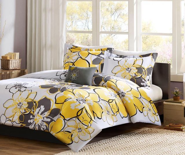Olliix by Mi Zone Allison Yellow Full/Queen Comforter Set-0