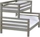 Crate Designs™ Furniture Storm Twin XL/Queen Tall Ladder End Bunk Bed-0