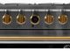 Kucht Professional KX Series 36" Stainless Steel Pro Style Dual Fuel Range with Gold Accents and Kucht Horus Thermostat-3