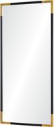 Miroir mural Osmond, feuille d'or/noir, Renwil®-1